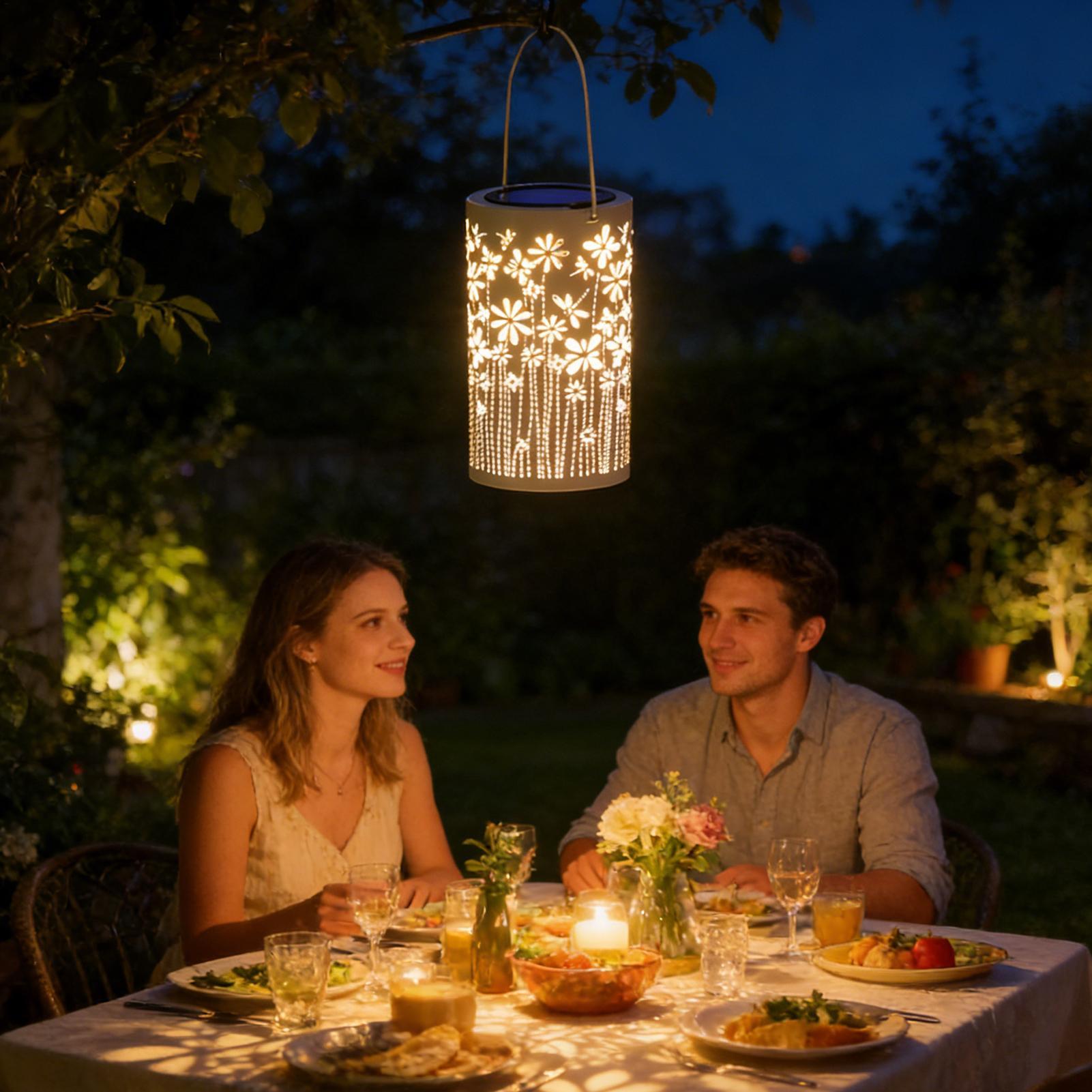 Solar Path Light - Lanternas externas para varanda, lâmpadas de