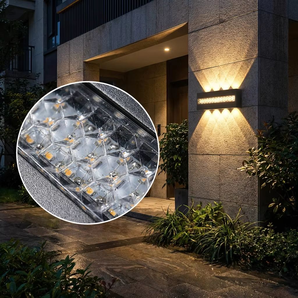 Outdoor Lighting Hardwired - Arandela de parede moderna minimalista em