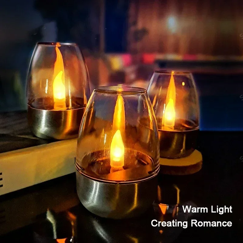 Outdoor Lighting Gazebo - Velas solares led luz sem chama