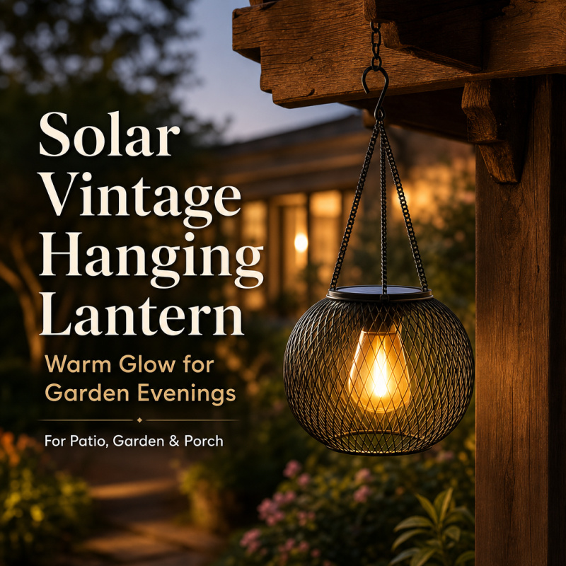 Hanging Outdoor Lighting - Luminária de Chão LED Solar Suspensa