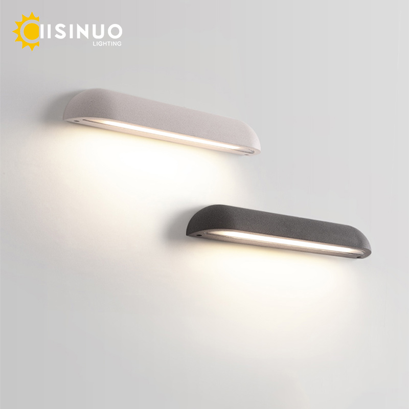 Outdoor Lighting Hardwired - Arandela de parede de concreto ao