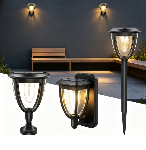 Outdoor Lighting Ip65 - 2PCS Luz Solar Externa, Lâmpada de