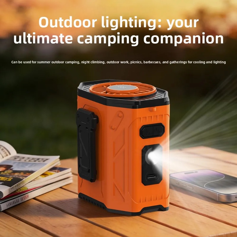 Hanging Outdoor Lighting - Ventilador Portátil para Trabalho ao Ar