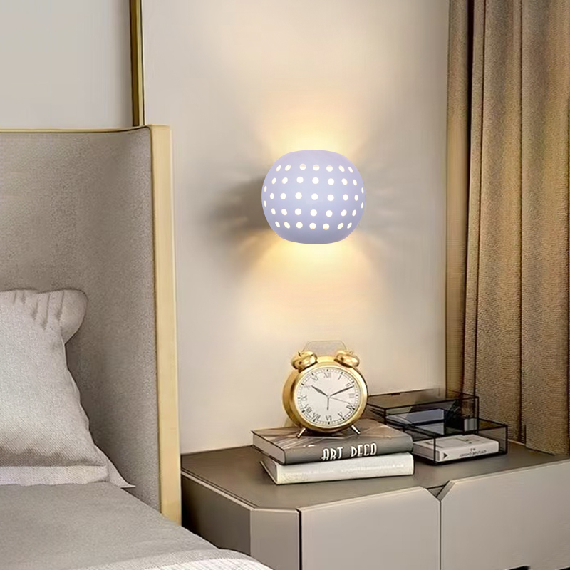 Outdoor Lighting Hardwired - Luminária de parede LED oval moderna