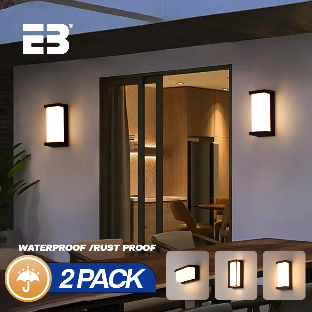 Outdoor Lighting Hardwired - Lâmpada de parede externa de 24