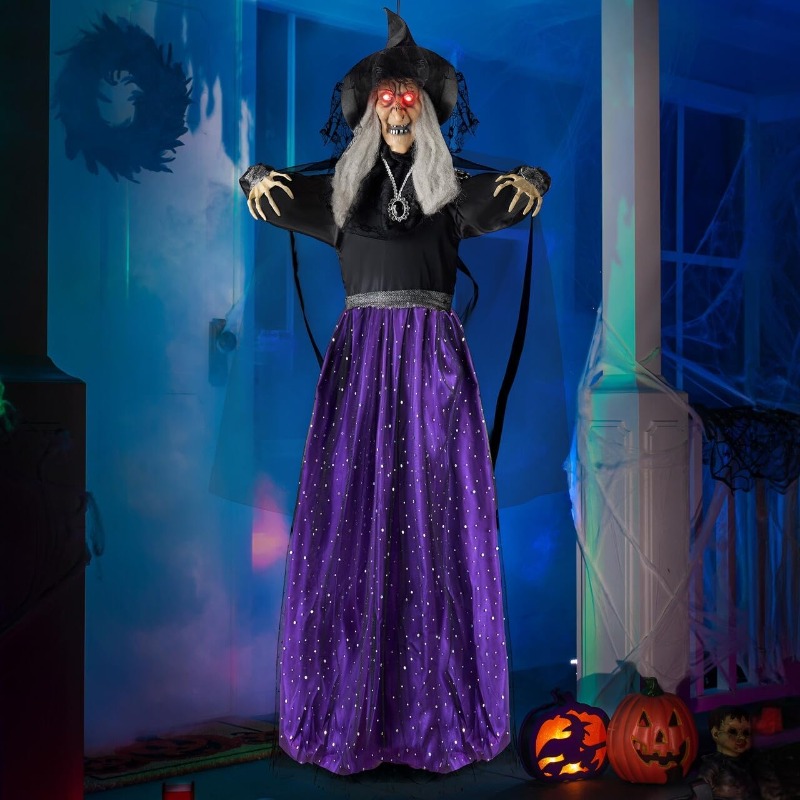 Outdoor Lighting Gazebo - Decoração de Halloween com Bruxa Animada