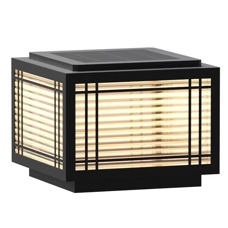 Outdoor Lighting Wall - Luminária Solar Branca Brilhante para Portão