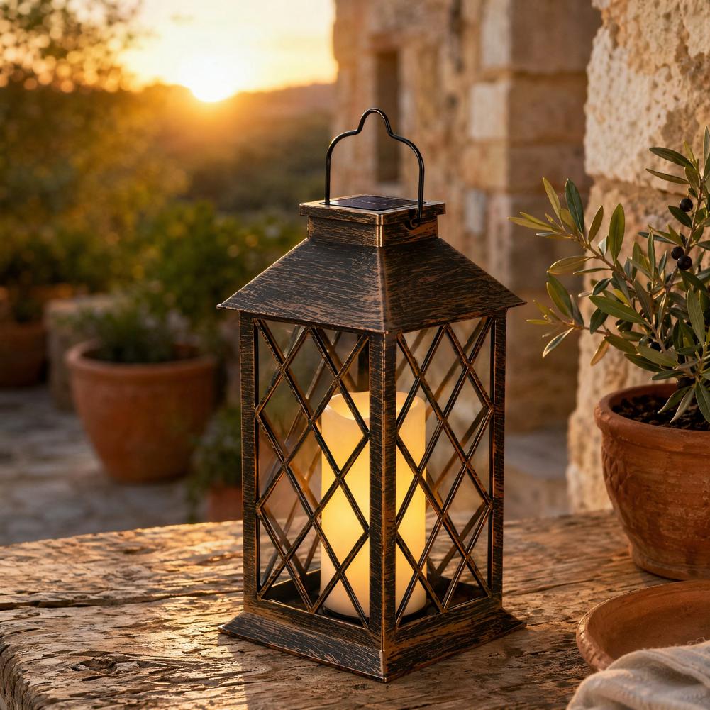 Hanging Outdoor Lighting - Lanterna Solar Retrô, Lanterna Solar para