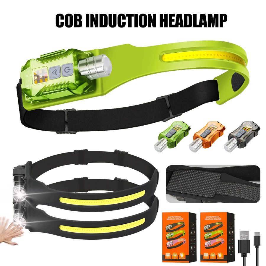 Outdoor Lighting For Camping - Poderosa lanterna de cabeça recarregável portátil