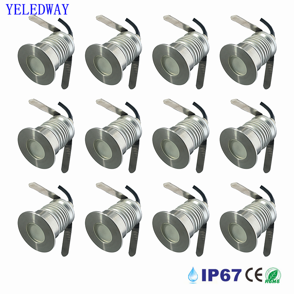Ground Light Recessed - Ip67 impermeável 1w conduziu a luz
