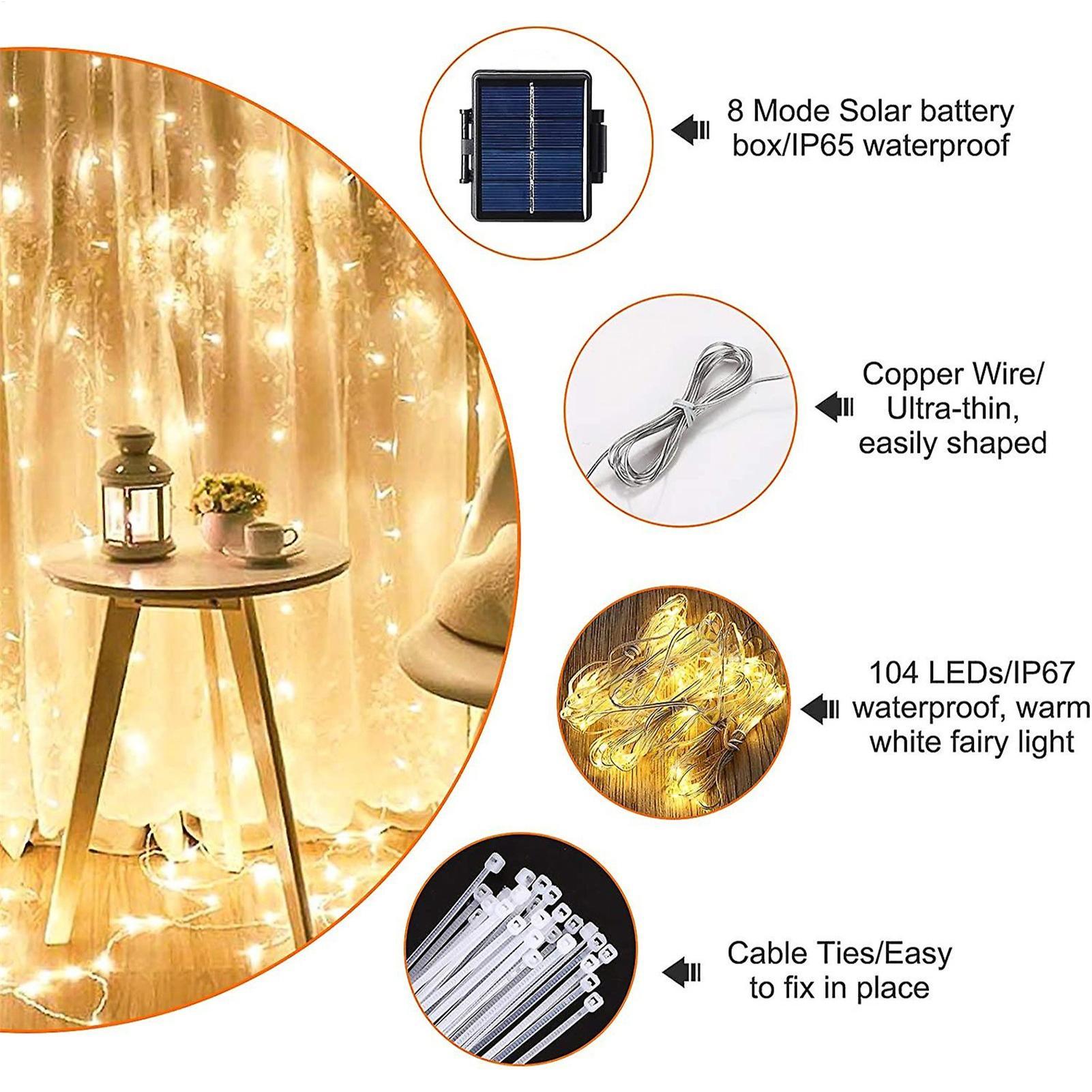 Outdoor Lighting Gazebo - Luz de corda para guarda-sol com