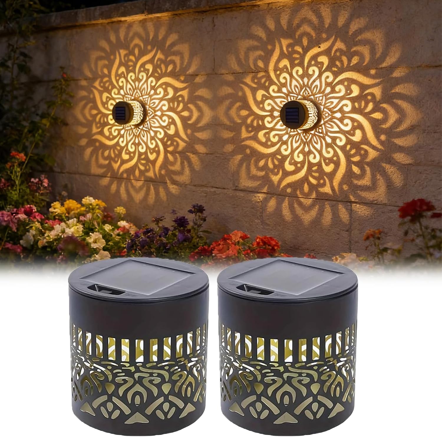 Outdoor Lighting Ip65 - Conjunto de 2 Lanternas Solares para