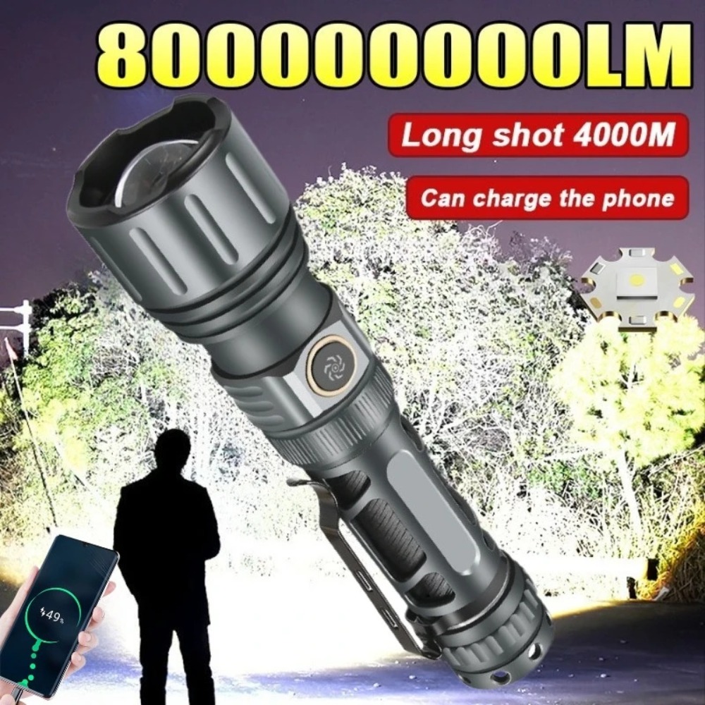 Outdoor Lighting For Camping - Lanterna Super Brilhante Portátil Recarregável LED