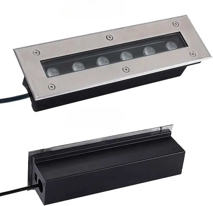 Ground Light Recessed - Luz LED Linear Retangular Embutida à