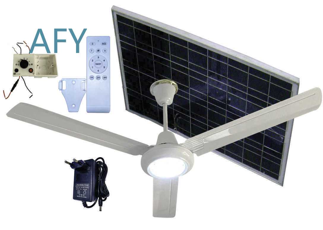 Ventilador Solar ACDC 56 12V p - Outdoor Lighting Warehouse avaliação e preço