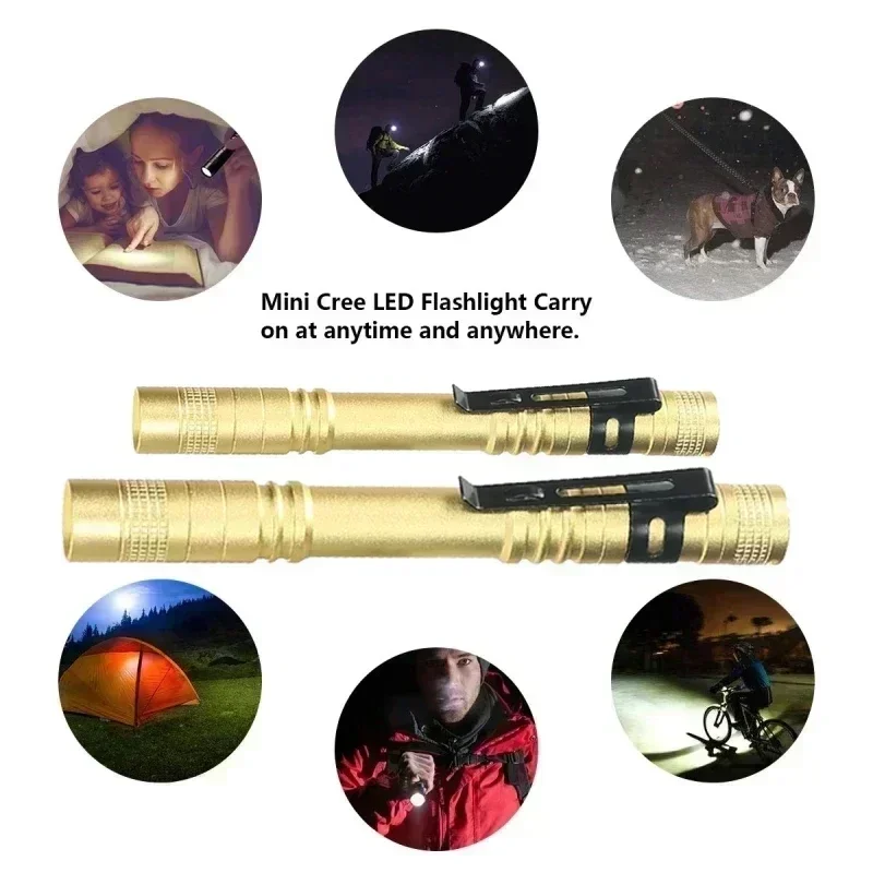 Mini portátil led caneta luz c - Outdoor Lighting For Camping avaliação e preço
