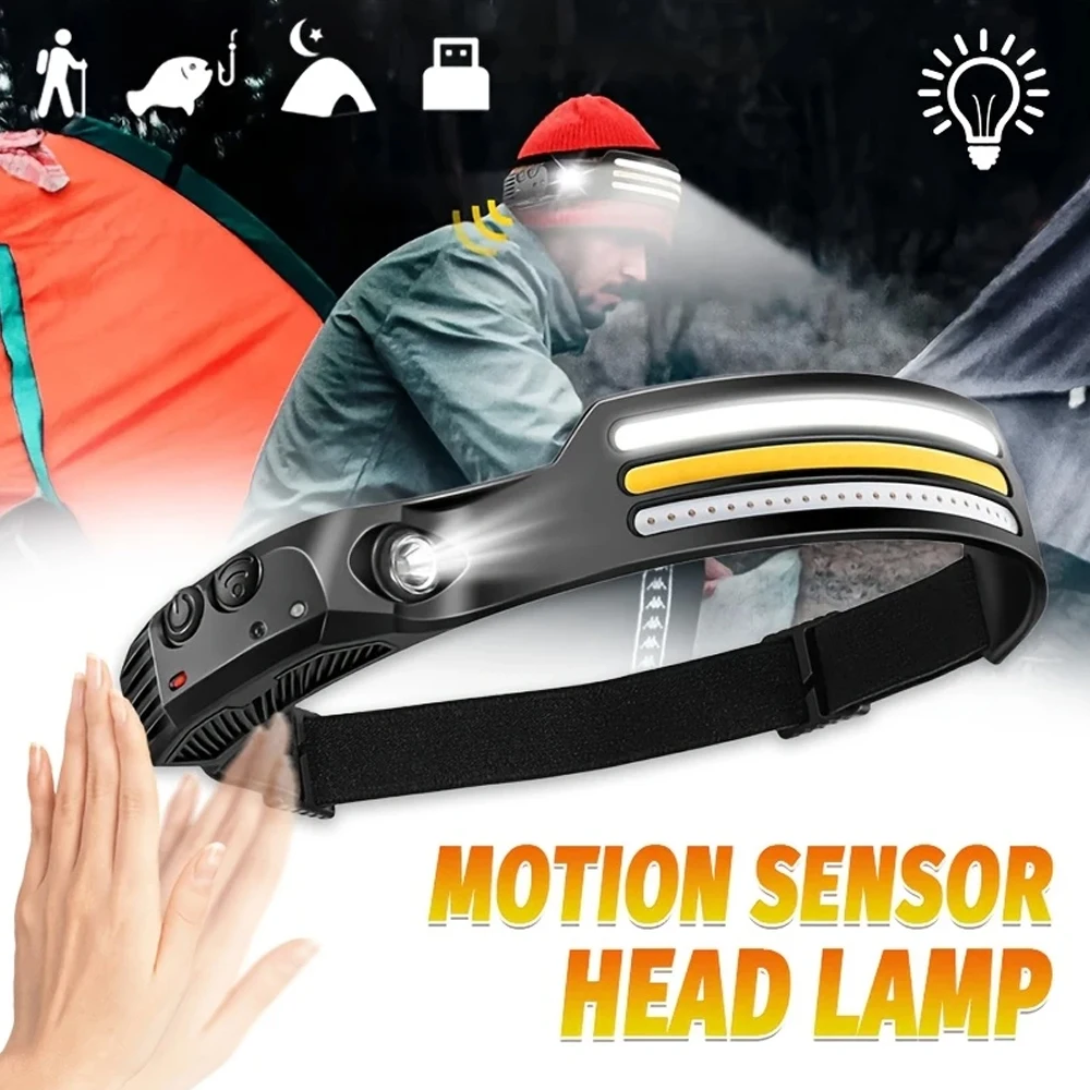 Recarregável cob led farol de  - Outdoor Lighting With Sensor avaliação e preço