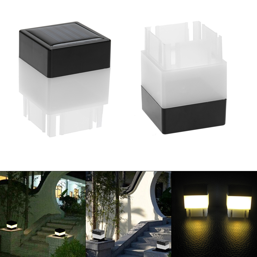 LED Solar Powered coluna cabeç - Outdoor Lighting For Fence avaliação e preço