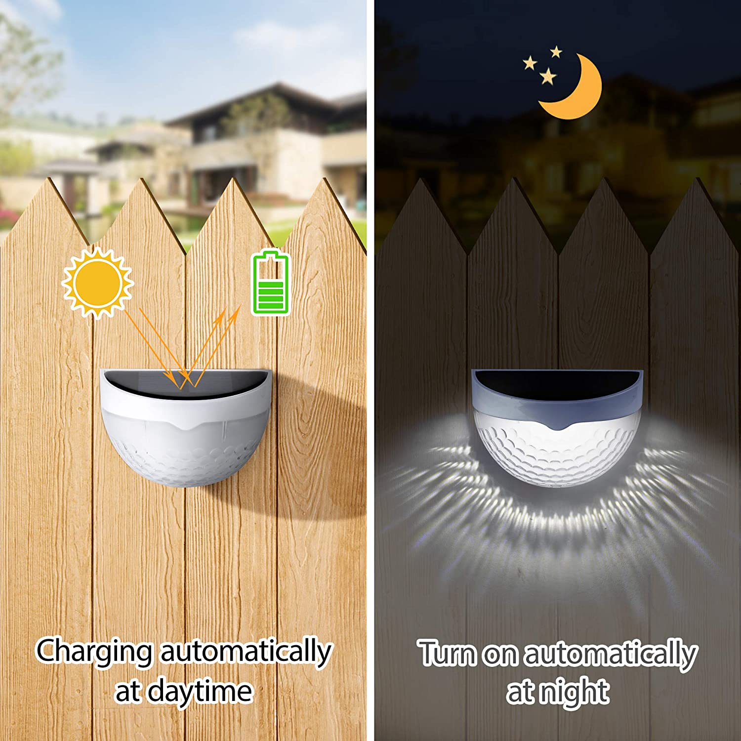 Luz Solar LED para Exterior, L - Outdoor Lighting For Fence avaliação e preço