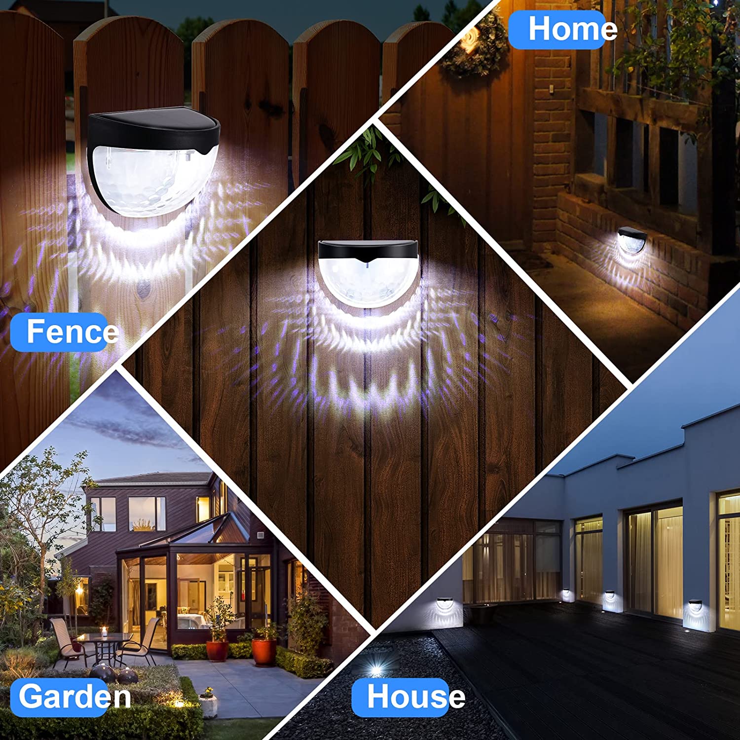 Luz Solar LED para Exterior, L - Outdoor Lighting For Fence avaliação e preço