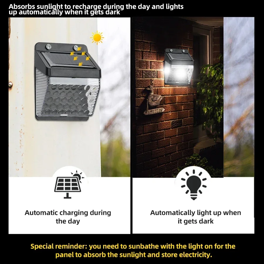 Luz Solar LED com Sensor de Mo - Outdoor Lighting Wall avaliação e preço