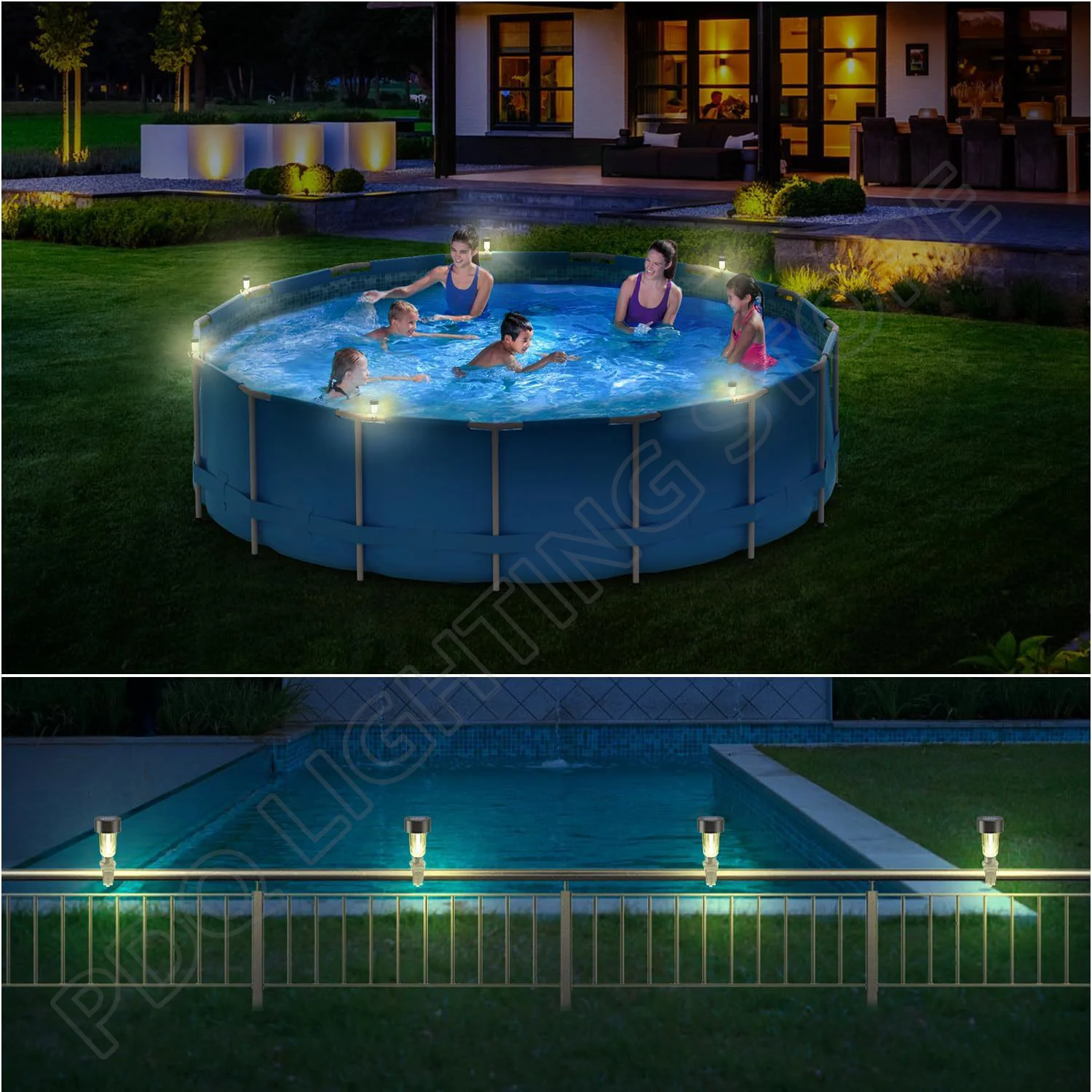 Luz solar ao ar livre à prova  - Outdoor Lighting For Fence avaliação e preço