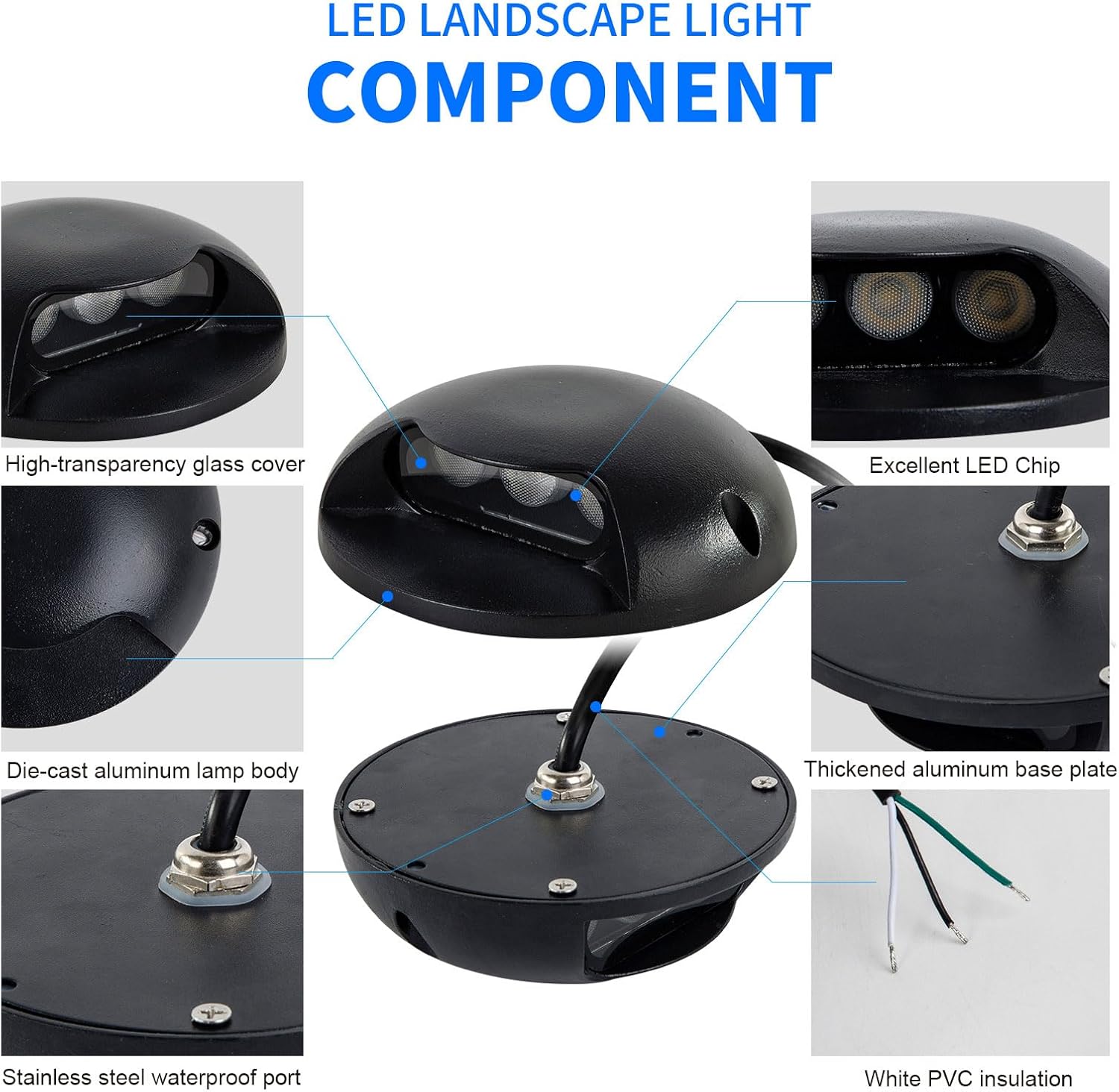 Luzes LED para Degraus AC220V  - Outdoor Lighting Hardwired avaliação e preço