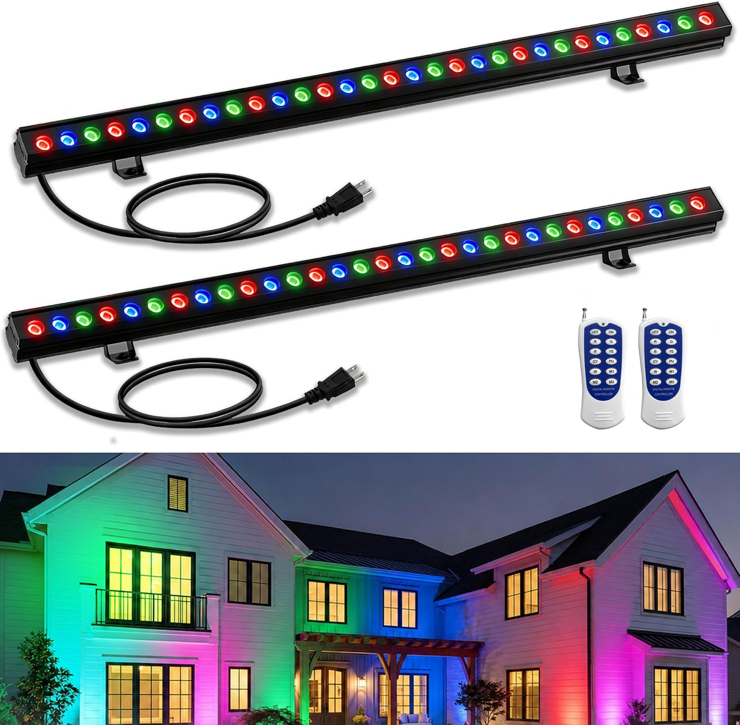 Pacote com 2 Luminárias RGB Wa - Color Changing Outdoor avaliação e preço