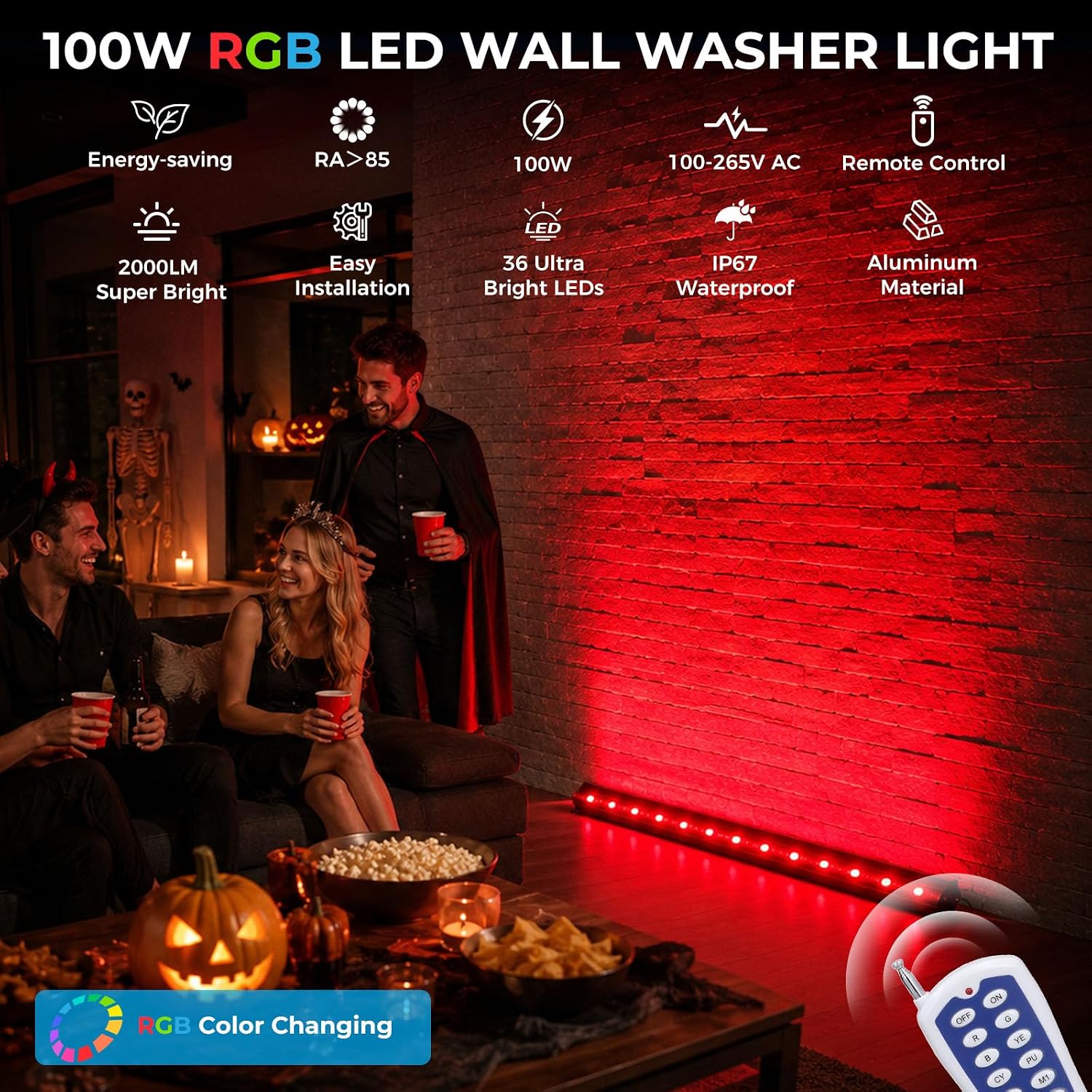 Pacote com 2 Luminárias RGB Wa - Color Changing Outdoor avaliação e preço