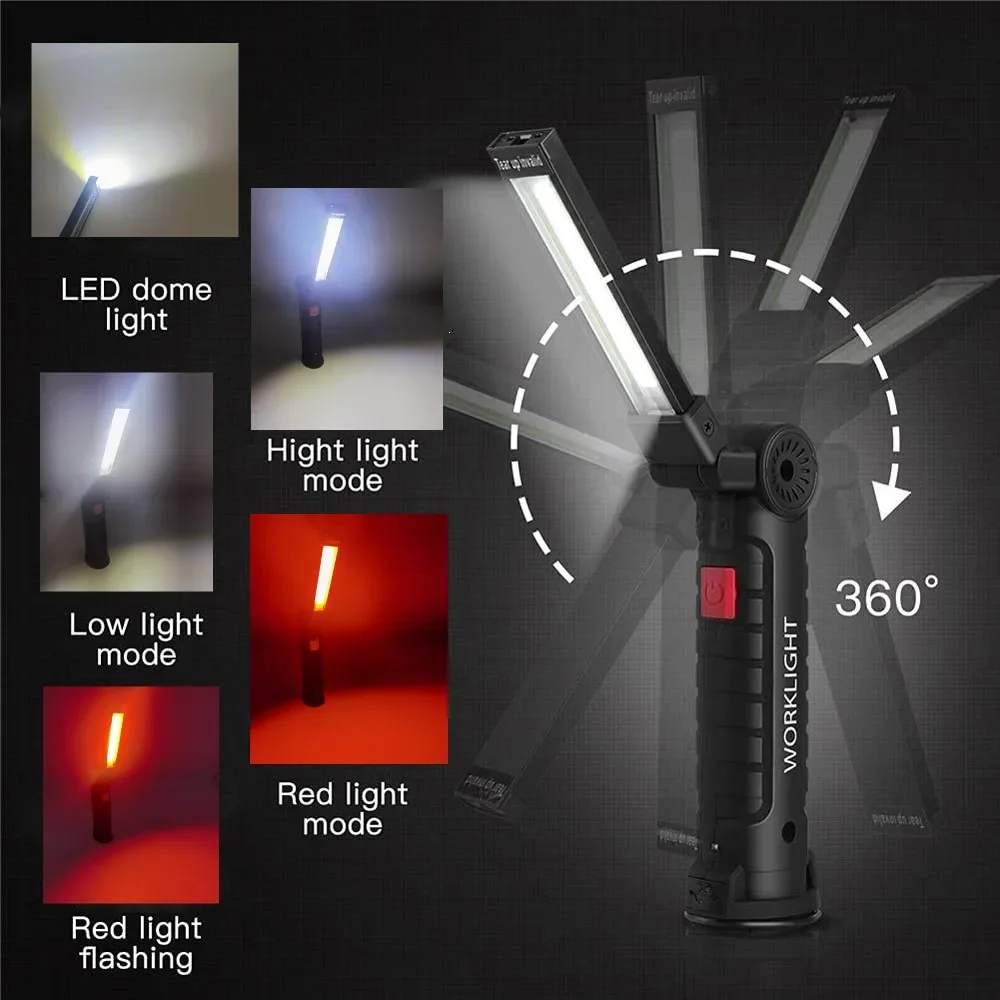 Lanterna led cob portátil usb  - Outdoor Lighting For Camping avaliação e preço