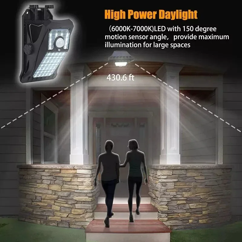 Luzes solares 45LED para exter - Outdoor Lighting For Fence avaliação e preço