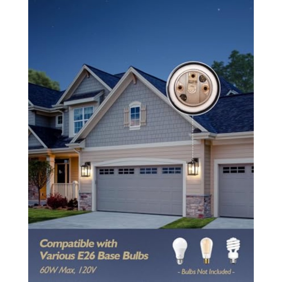 Luzes de Varanda de 12'', Lant - Outdoor Lighting Hardwired avaliação e preço