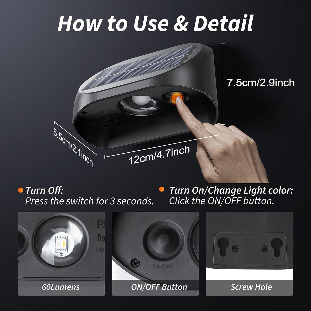 Luzes de vedação solar com mod - Outdoor Lighting For Fence avaliação e preço