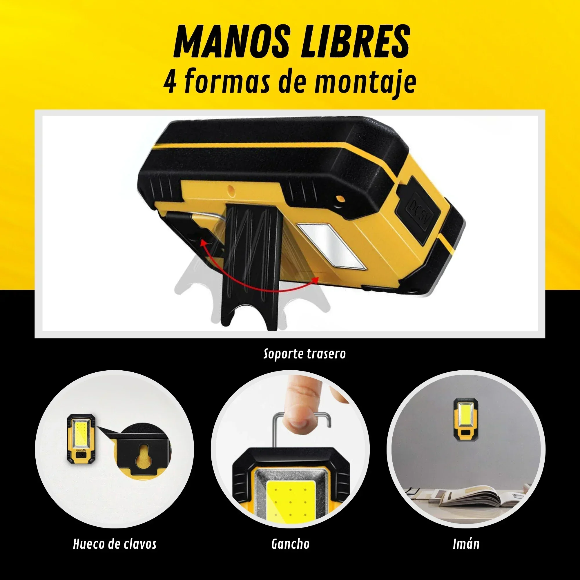 Lanterna de Trabalho Recarregá - Outdoor Lighting For Camping avaliação e preço