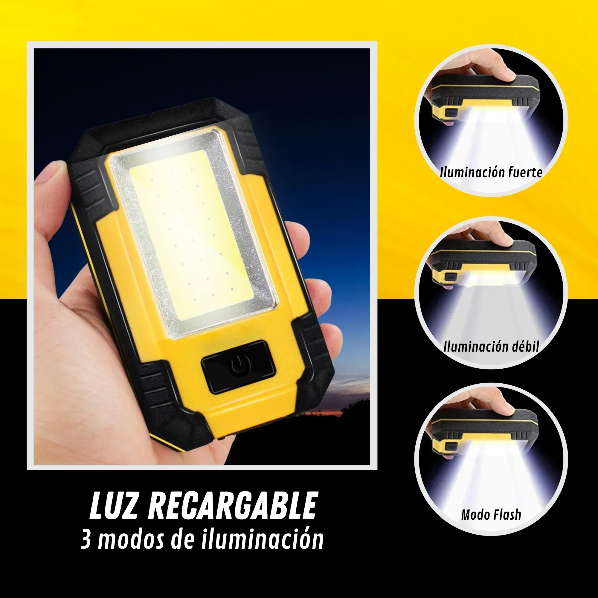 Lanterna de Trabalho Recarregá - Outdoor Lighting For Camping avaliação e preço