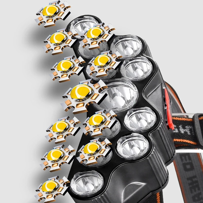 11 led farol de luz forte lâmp - Outdoor Lighting Globes avaliação e preço