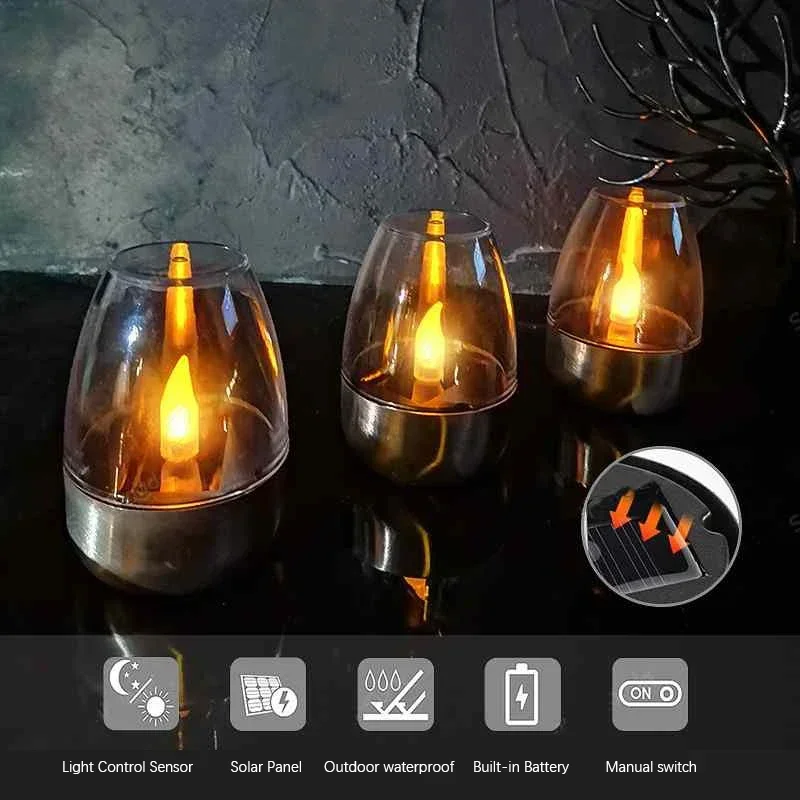 Led de aço inoxidável solar ve - Outdoor Lighting Gazebo avaliação e preço