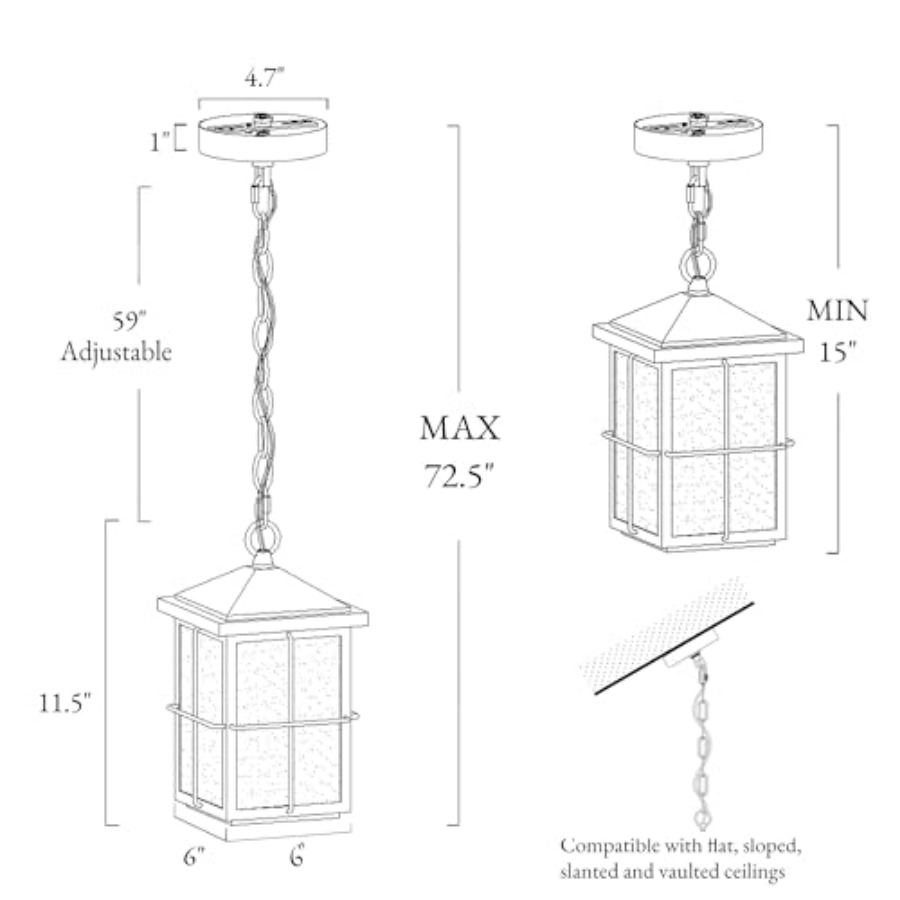 Luminária Pendente Externa, Lu - Hanging Outdoor Lighting avaliação e preço