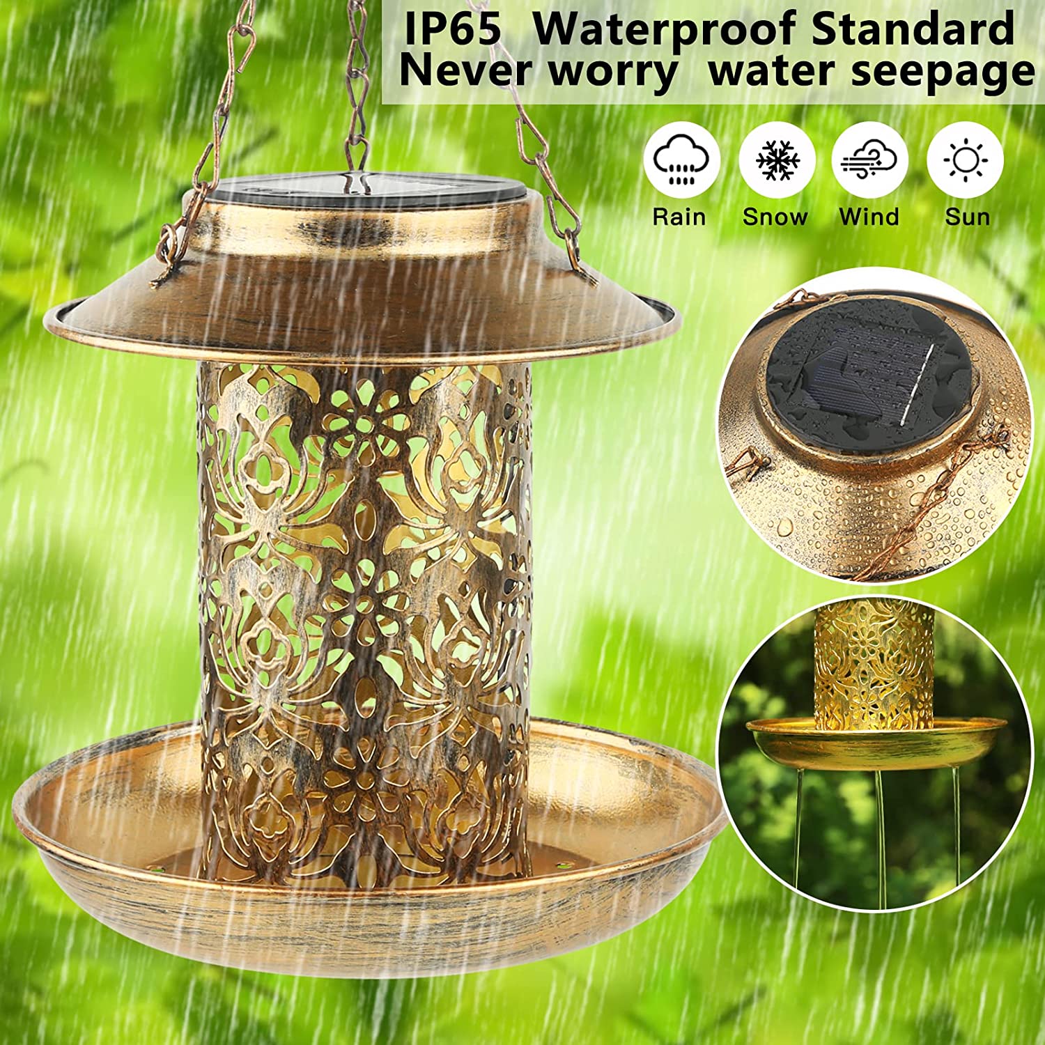 Alimentador solar de pássaros  - Outdoor Lighting Ideas For House avaliação e preço