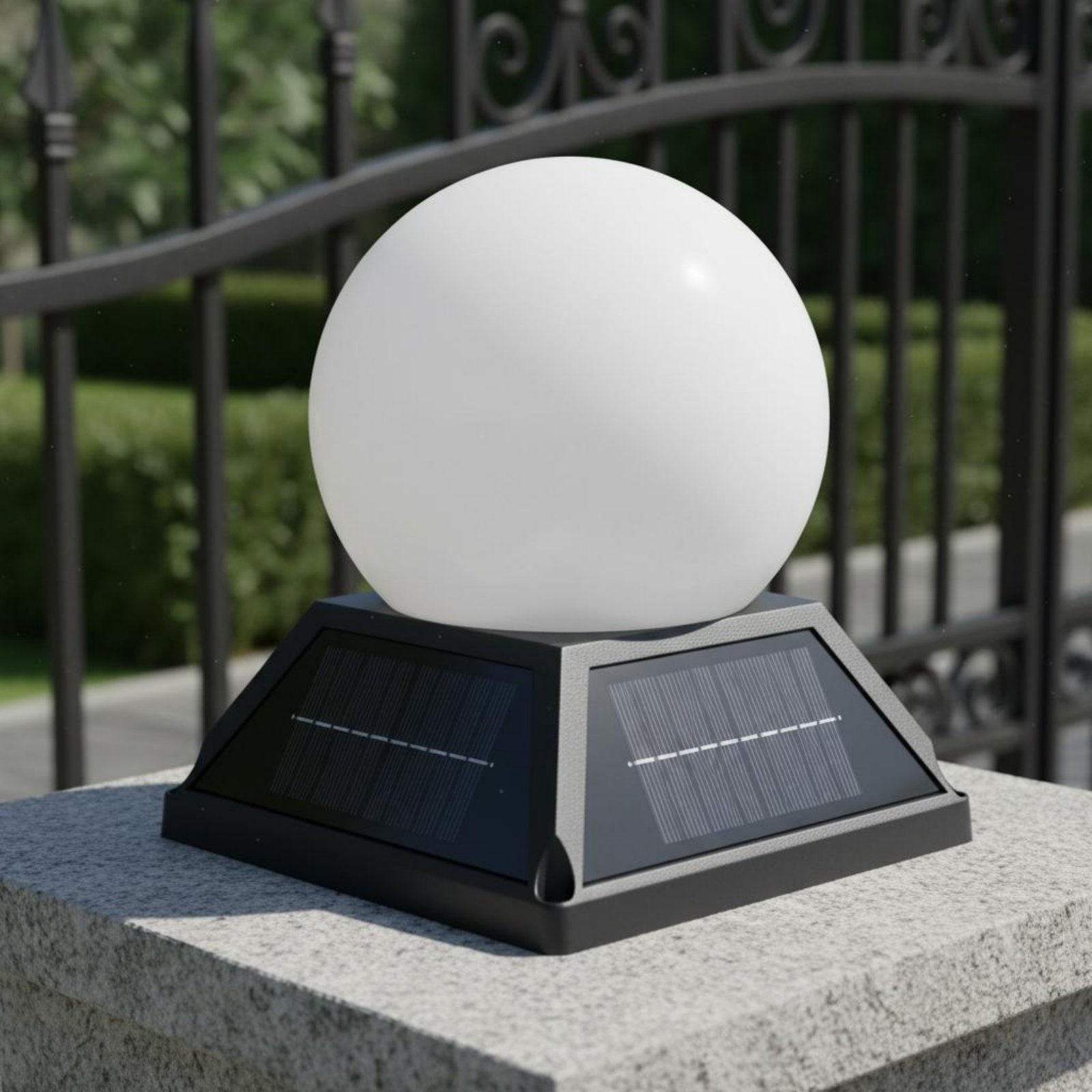 Luz Solar para Poste com Contr - Outdoor Lighting Globes avaliação e preço