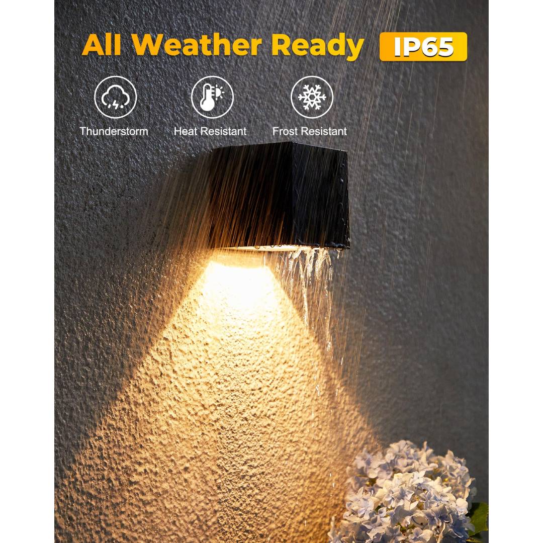 Luz solar de parede para exter - Outdoor Lighting For Fence avaliação e preço