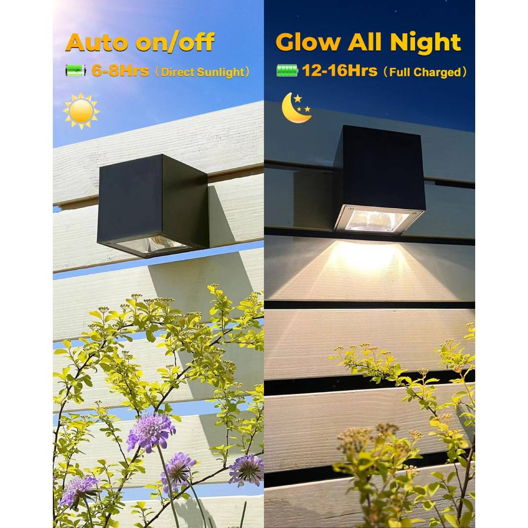 Luz solar de parede para exter - Outdoor Lighting For Fence avaliação e preço