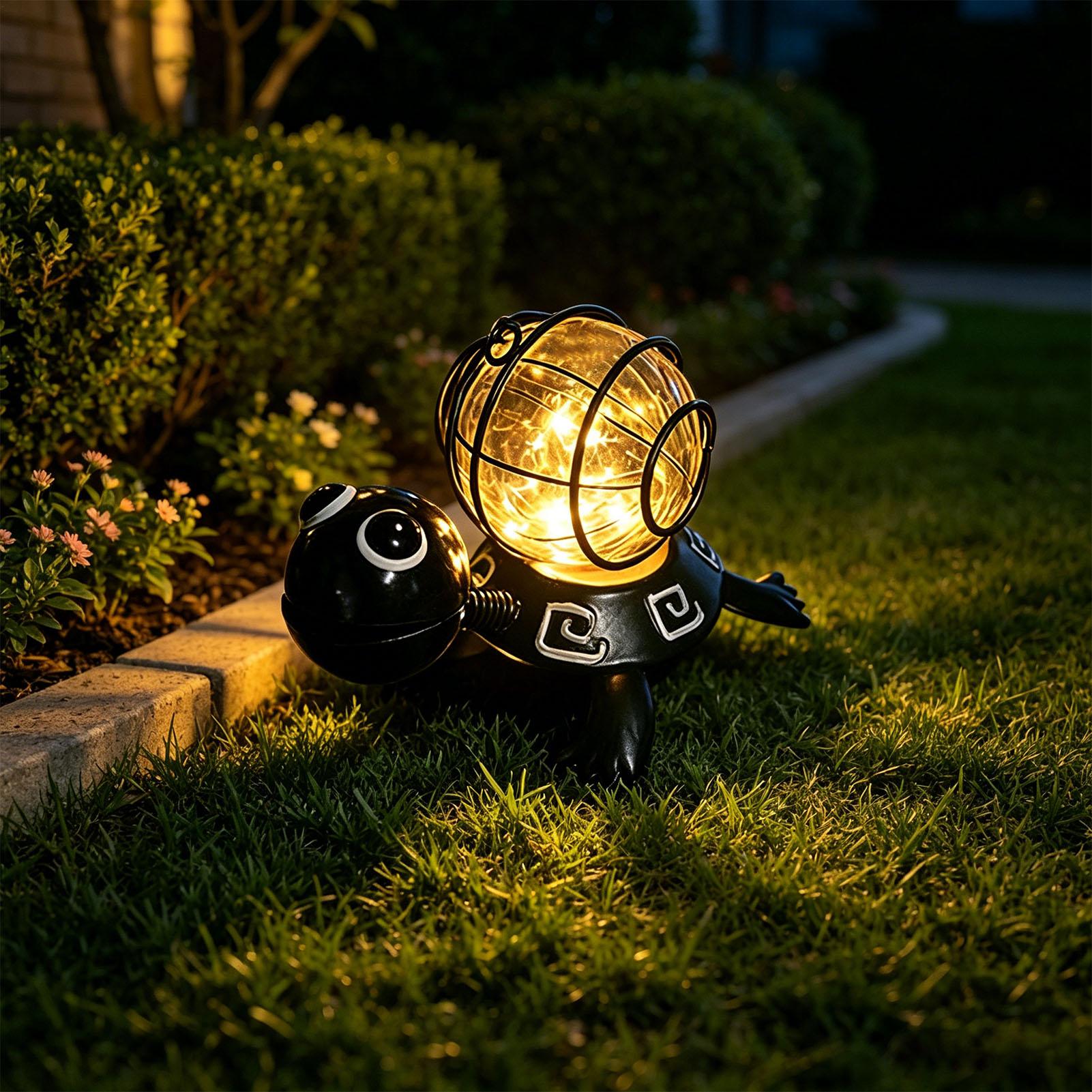 Luzes solares de tartaruga par - Solar Path Light avaliação e preço
