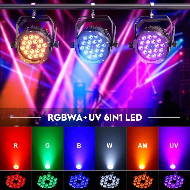 4 Peças de Luz Par RGBW UV à P - Outdoor Lighting Ip65 avaliação e preço