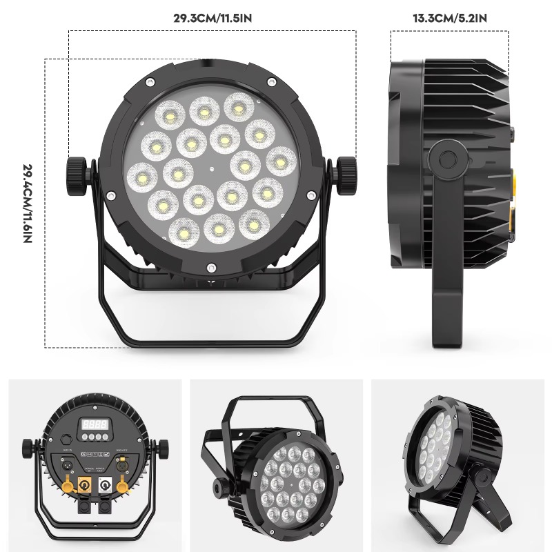 4 Peças de Luz Par RGBW UV à P - Outdoor Lighting Ip65 avaliação e preço