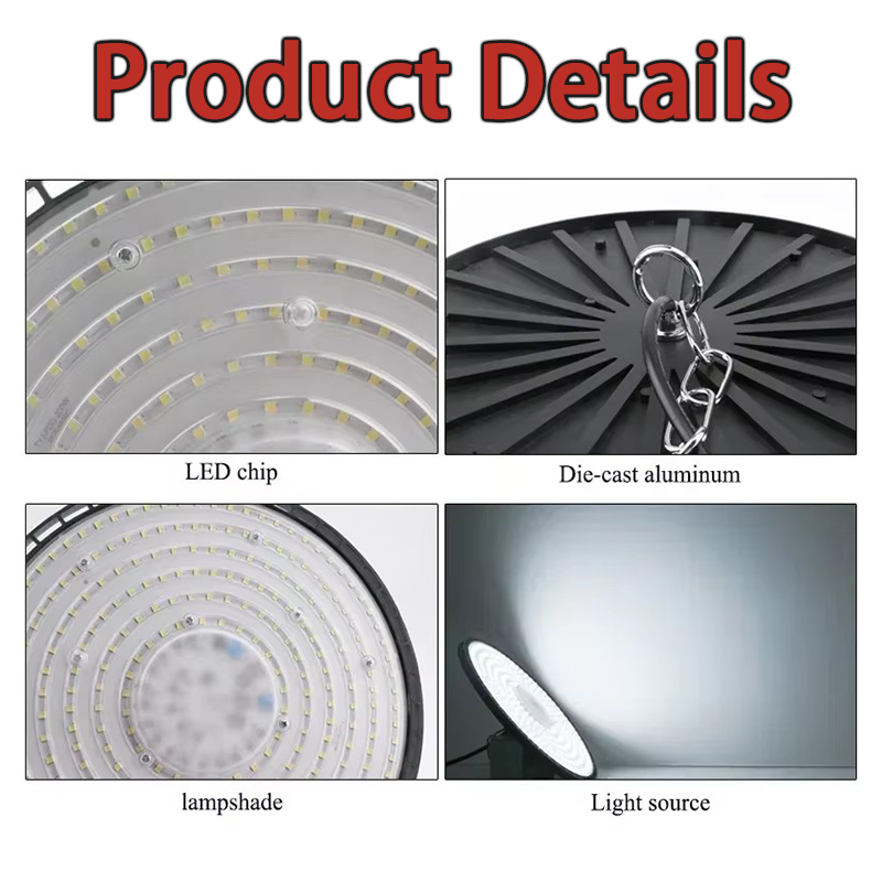 100-200w led industrial ufo lâ - Outdoor Lighting Warehouse avaliação e preço
